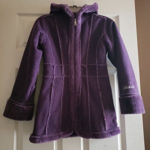 Girl's purple winter coat